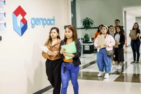 Employees in office