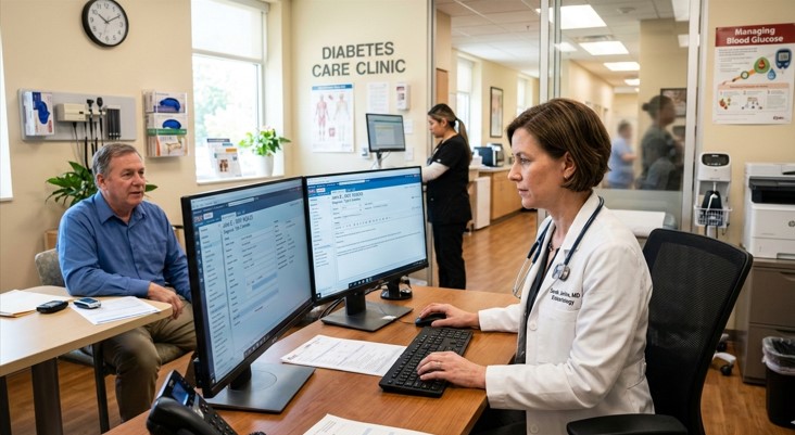 EHR for diabetes clinic